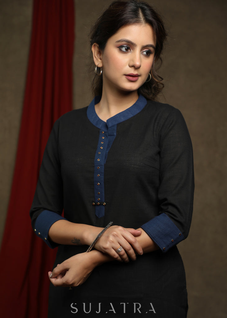 Bagru and Kalamkari Reversible Women's Waist Coat | Vinshika Boutique